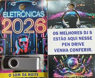 pendrive gravado original 500-600 músicas P109