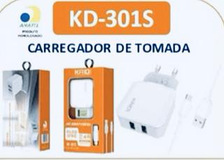 CARREGADOR COM CABO V8 2.4A / 12W