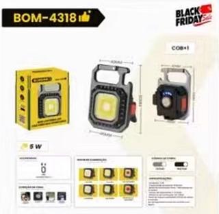 MINI LANTERNA LED CHAVEIRO MULTIFUNCIONAL BOM4318