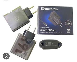 Carregador Motorola Turbo 168W Cabo Tipo c /tipo c Fonte entrada USB/tipo c