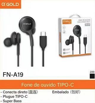 Fone de ouvido com fio TIPO-C FN-A19