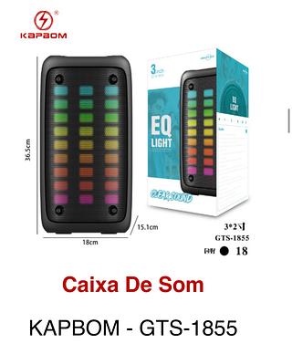 Caixa De Som RGB GTS-1855