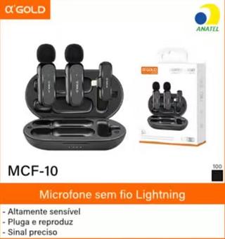 Microfone lapela iphone com 2 MCF10