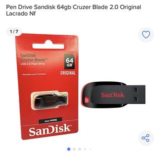 pendrive sandisk 64giga original