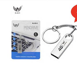 Mini pendrive 4giga metal com ferro para chaveiro original