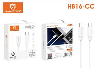 Cabo tipo c /tipo c 65W turbo 1M HB16CC
