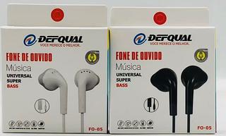 Fone com fio sem borrachinha F005