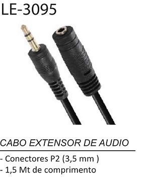 Cabo P2 entrada P2 LE-3095