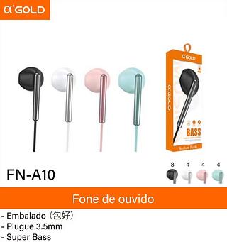 Fone com fio sem borrachinha FNA10