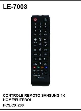 Controle remoto Samsung 4K home/futebol LE-7003