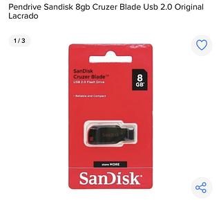 pendriver 8giga original