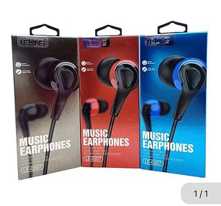 Fone com fio com microfone LE-0207 Caixa fechado com 200pcs