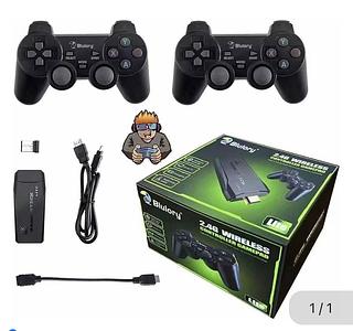 Vídeo game retro com 2 controles Jogos clássicos 64giga 15000 jogos caixa fechado Com 40pcs