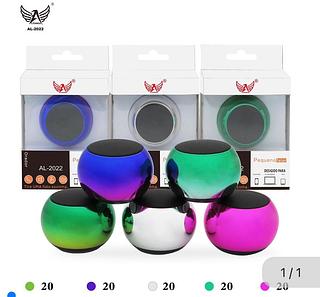 Mini caixa de som colorido AL-2022 Caixa fechado com 100pcs