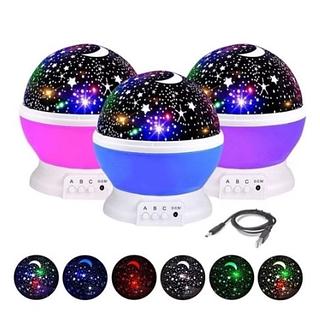 Luminária Abajur Projetor Estrela 360º Galaxy Star Quarto