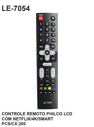 Controle remoto Philco smart LCD 4K NeTFLIX/LE 7054