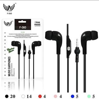 Fone com fio com microfone F-060