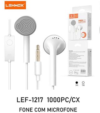 Fone com fio com microfone sem borrachinha LEF1217