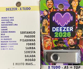 pendrive gravado original 500-600 músicas P124