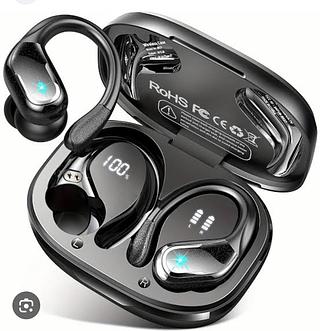 Fone sem fio Bluetooth com borrachinha com digital g37