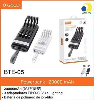 Carregador portátil 20000MAH BTE05