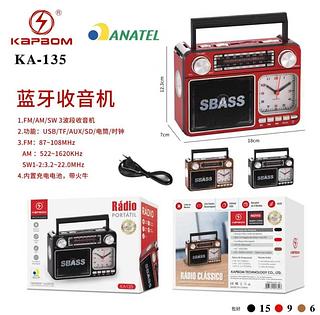 Rádio FM AM Bluetooth KA135