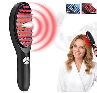Escova De Cabelo Terapia Capilar Antiqueda Massageadora Led Bivolt