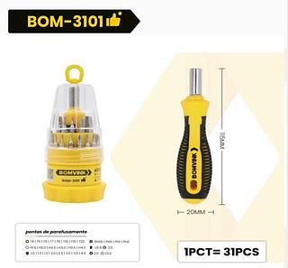 KIT COM 31 CHAVES DE PRECISÀ BOM3101