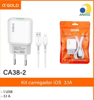 Carregador iPhone 3.1A CA38-2