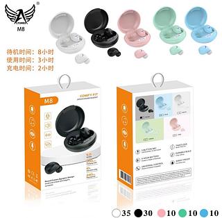 Fone sem fio Bluetooth com borrachinha A388M8