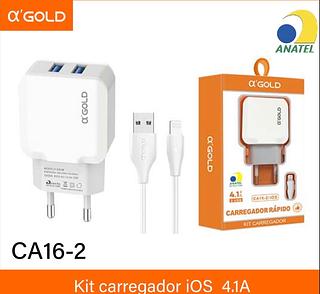 CARREGADOR RÁPIDO 4.11A 2USB CA16-2/ 5G