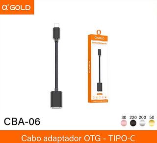 Cabo adaptador OTG tipo c CBA06