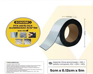 FITA ASFáLTICA ALUMINIZADA 5CM*5M BOM1312