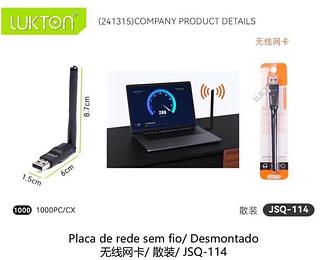 ADPTADOR USB sem fio IEEE802 11B/G/N300MBPS JSQ114