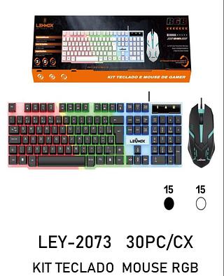 Kit teclado com mouse com rgb LEY2073
