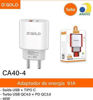 Fonte 40W USB/tipo c 9.1A CA404