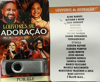 pendrive gravado original 500-600 músicas 10