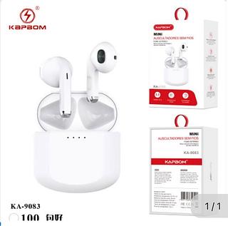 Fone sem fio Bluetooth sem borrachinha KA9083 Caixa fechado com 100pcs