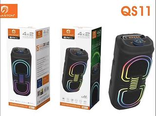 Caixa de som Bluetooth USB cartão memória com RGB QS11