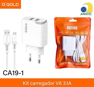 Carregador v8 3.1A 2USB CA191