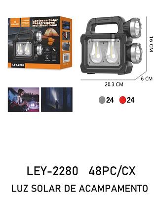 Lanterna solar recarregável multifuncional LEY-2280