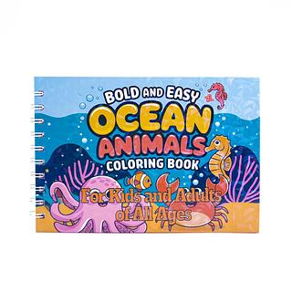 Livro de colorir 50 folhas CUTE SEA ANIMAL