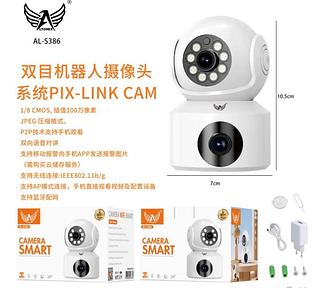 Câmera • 1. HD 2. Controlar pelo smartphone • 3. Wifi ALS386