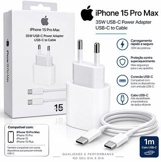 Carregador tipo c Cabo Tipo c /tipo c 35W IPhone 15 PRO MAX