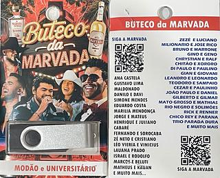 pendrive gravado original 500-600 músicas 80