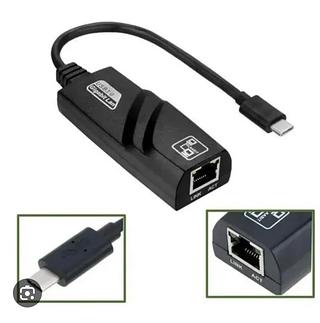 Adaptador Conversor Rj45 De Rede Gigabit Lan Tipo C Para Eth