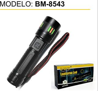 Lanterna 500 metro de distancia LED laer branco /pilha 18650 Tamanho:16x4 cm BM8543