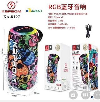 Caixa de som Bluetooth USB cartão KA8197