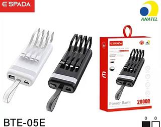 Carregador portátil 20mil MAH BTE05E