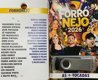 pendrive gravado original 500-600 músicas p01